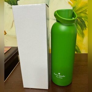 Kate Spade Water Bottle Green 16oz, approx 9 inches